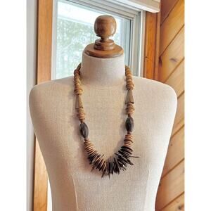 Vintage 1970’s Stacked Geometric Beaded Necklace